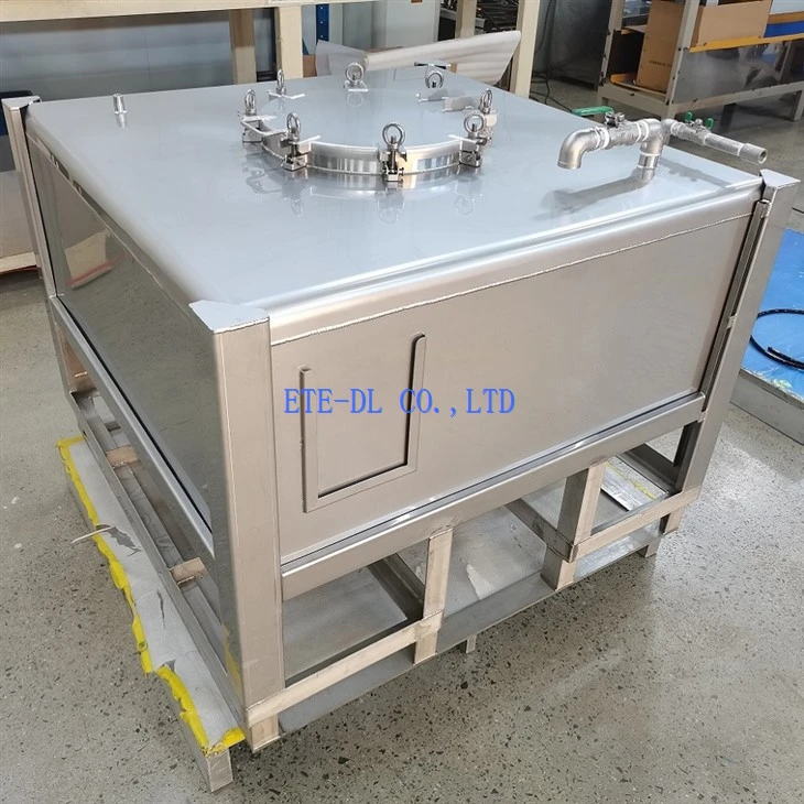 110 gallon rustfrit stål IBC