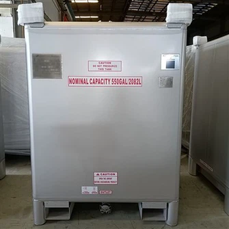 550 gallon rustfrit stål IBC tank